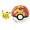 Pokemon Model with Ball Poke Pokeball Mew Groudon Solgaleo Mewtwo Pikachu Meowth Charizard Kyogre Fennekin Froakie Chespin Toy