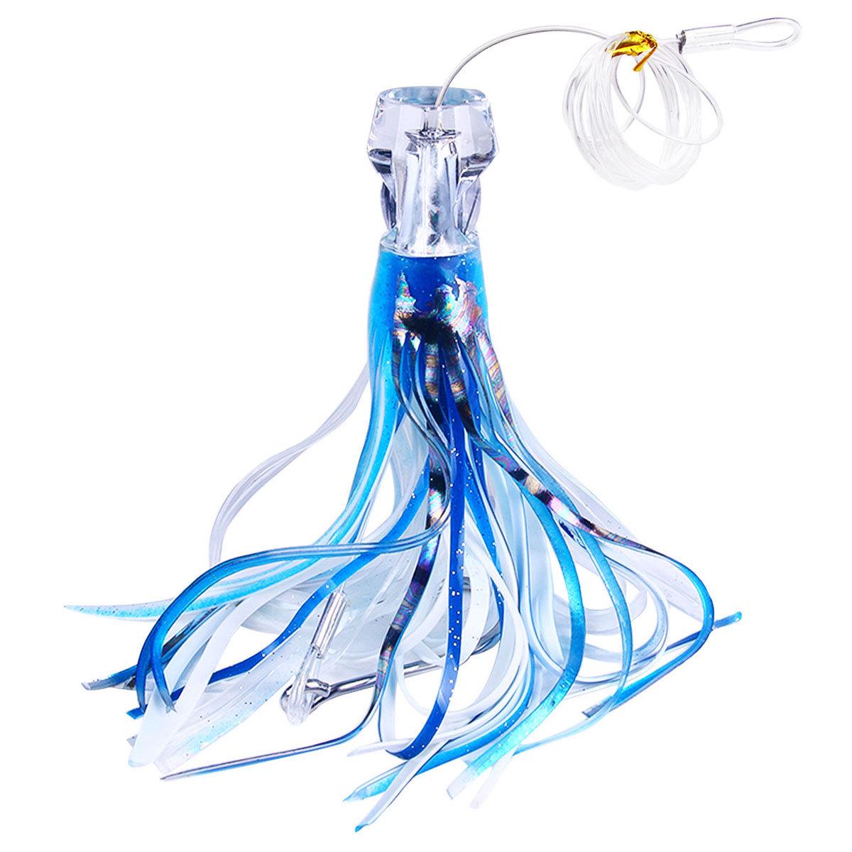 

Наживка для троллингового осьминога - 9-дюймовая мягкая бионическая приманка в 6 цветах для ловли тунца и морской рыбалки