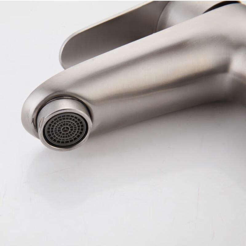 HYSTIC Stainless Steel Hot & Cold Bathroom Sink Faucet