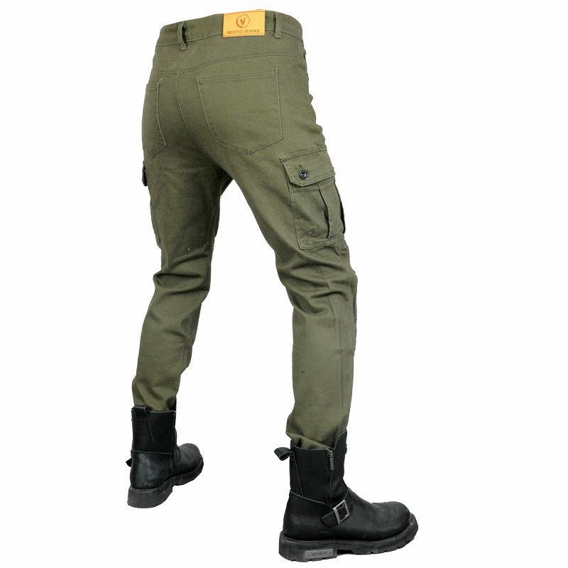 Direktverkauf ab Werk, Motorradjeans für Herren, zugebundene Füße und Anti-Drop-Hosen, Mehrzwecktaschen für die Motorradfahrt, Latzhose CE-Schutzkleidung