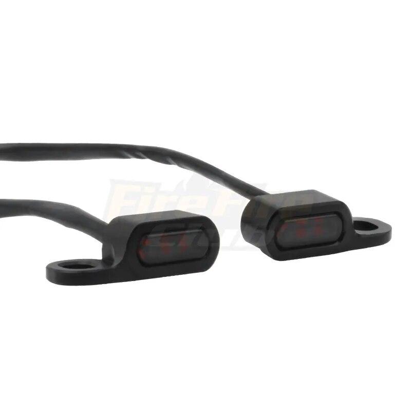 Motorcycle LED Turn Signal Indicator Light Mini Running Lamp For Harley Touring Street Glide 14-21 Softail 16-17