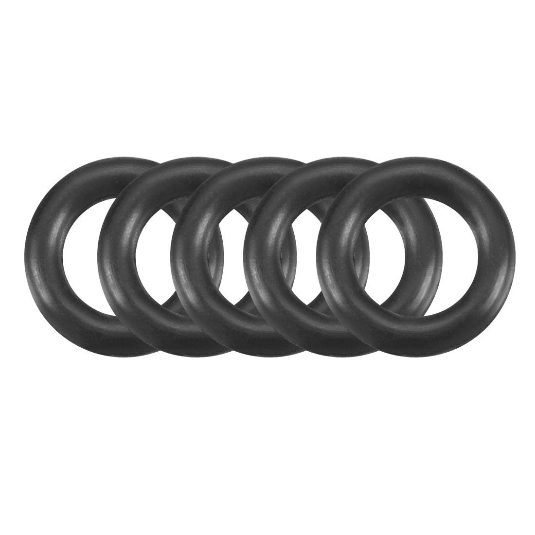 

uxcell Nitrile Rubber O-Ring Sealing Gasket, Outer Diameter 0.2 inch (6 mm), Inner Diameter