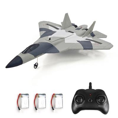 Avion cu telecomandă, avion de luptă electric cu spumă de 2,4 GHz cu aripă fixă ​​cu 3 baterii, 2