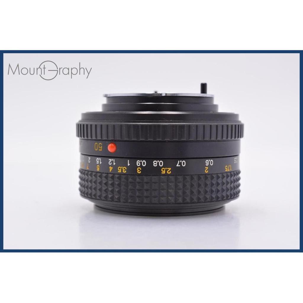 Used [Operation Guaranteed] Minolta MINOLTA MD 50mm F1.7 with front and rear caps & lens filter included for free #am8970