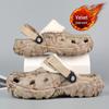 Winter Velvet Dual-Purpose Closed Toe Slippers: Large Size, Thick-Soled, Fashionable Couple Style