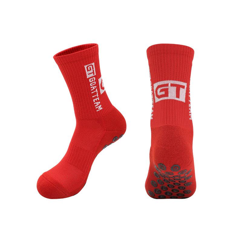 Herbst Trainings Fußballsocken Herren Handtuchsohle Sportsocken Spender Nicht-Rutsch-Socken Atmungsaktiv Schweißabsorbierend Mittellange Socken