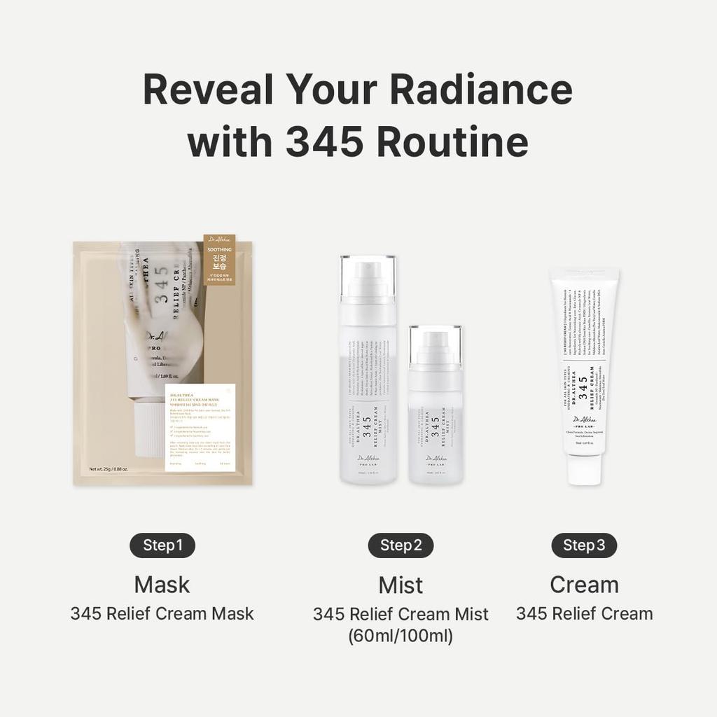 Dr. Althea 345 Relief Cream - Soothing and Moisturizing Cream (PDRN) - Korean Cosmetics (Renewed Version)