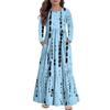 Girls' Maxi Dress Casual Holiday Dresses - Long Sleeve Dress With Pockets For 4-14Y