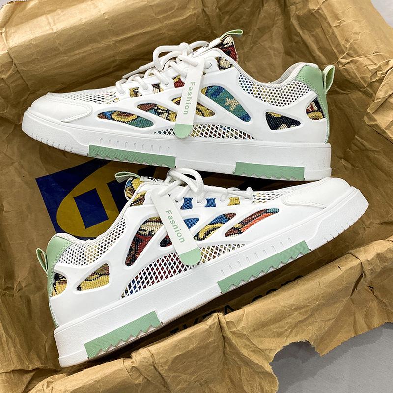 Letní prodyšné pánské boty deodorantní duté říční síťované boty pánské outdoorové boty pro volný čas pánské protiskluzové boty na prkno