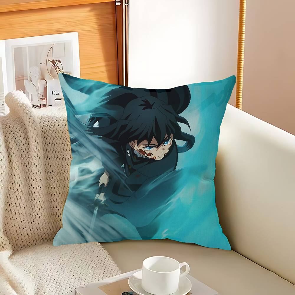 Muichiro Tokito Anime Cushion Cover Pillow Cover Decor Pillowcase Printed Cushion Case For Couch