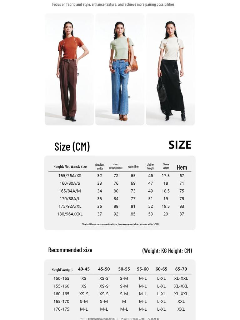 VEROMODA Women's Slim Fit Short Sleeve T-Shirt with Contrast Stitching