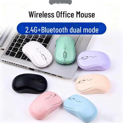 Dual-Mode Multi-Color Bluetooth Wireless Mouse for Office and Gaming