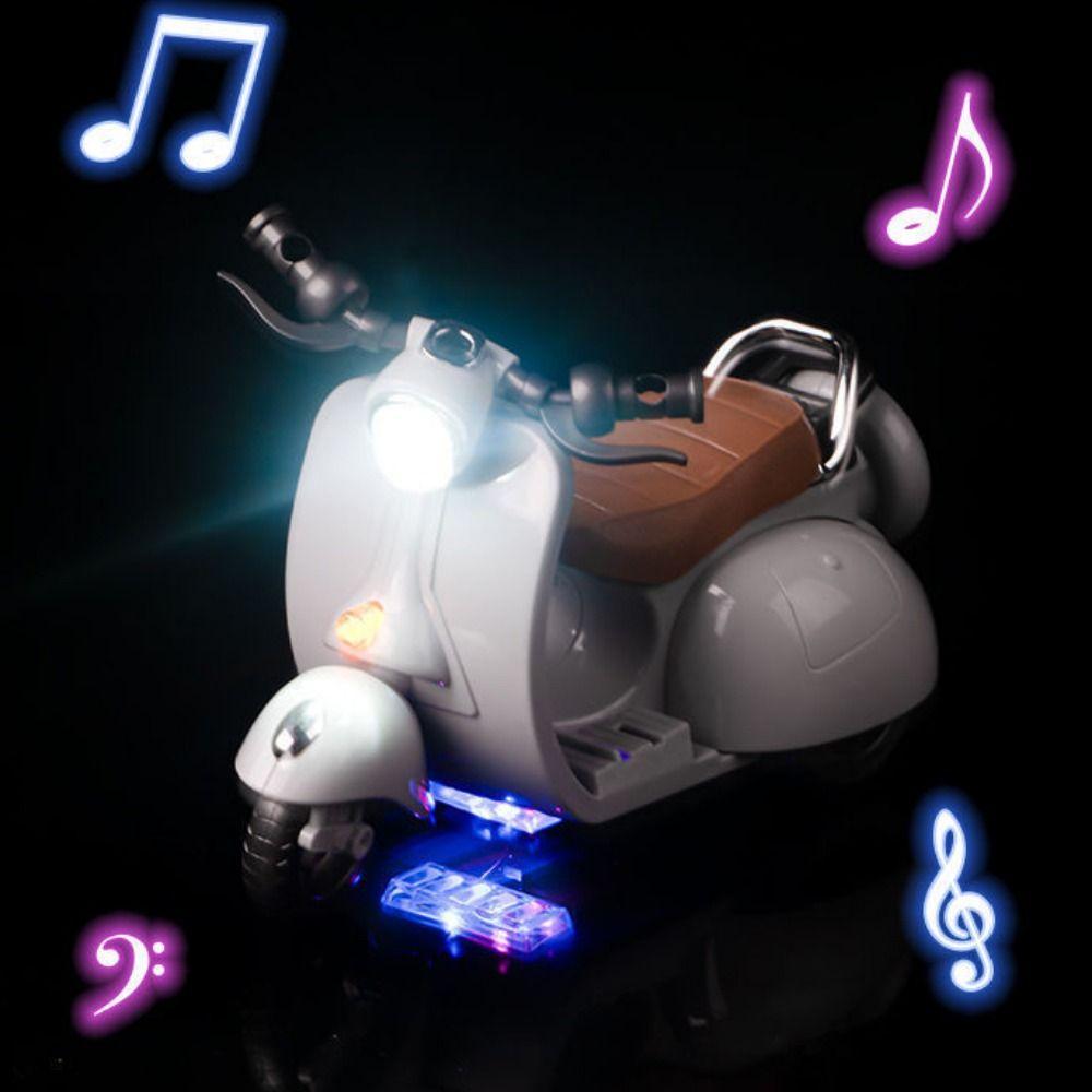 Retro Style Mini Electric Motorcycle Electric Motor Spin Toy Motor  Birthday Celebration