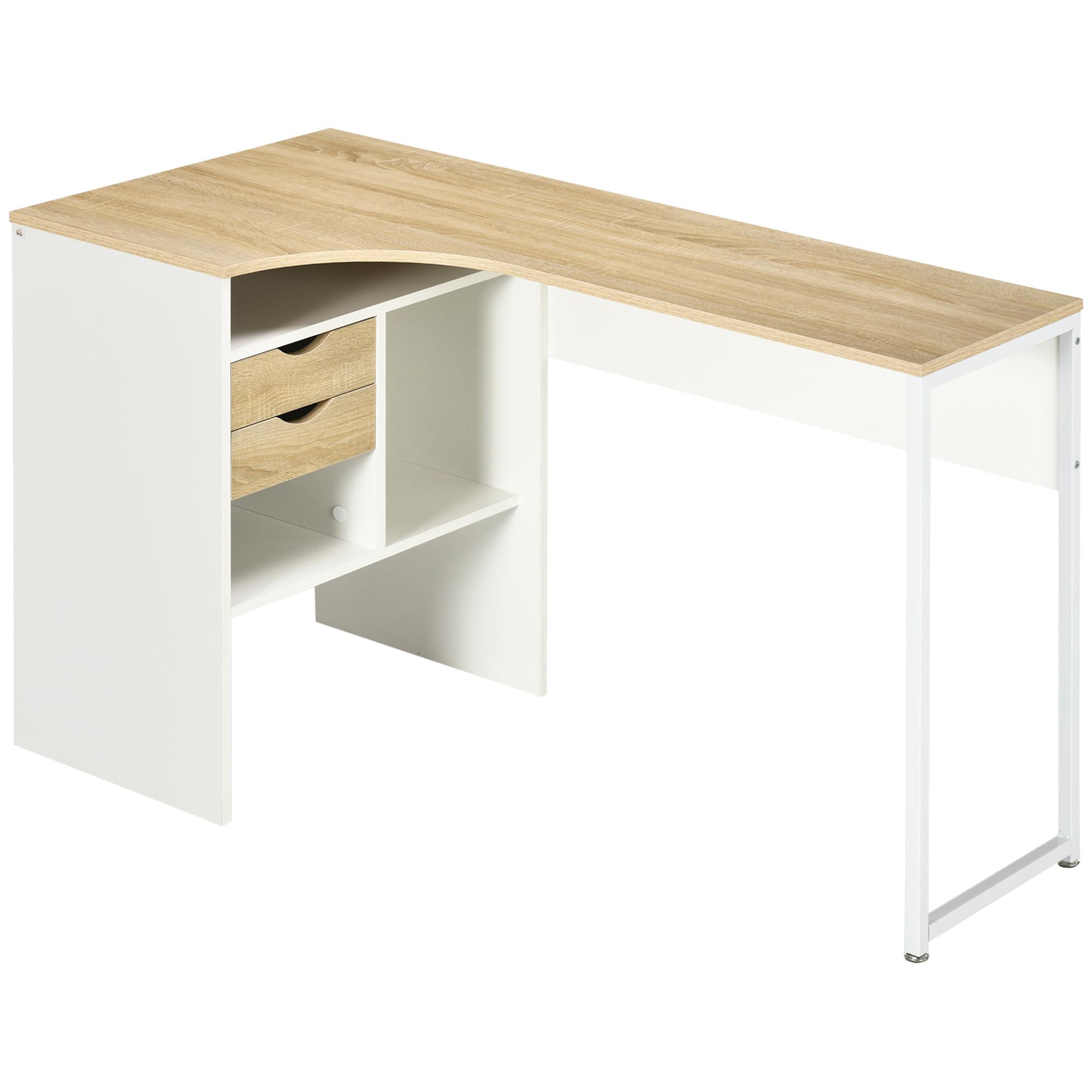 Corner Desk With 2 Drawers 120