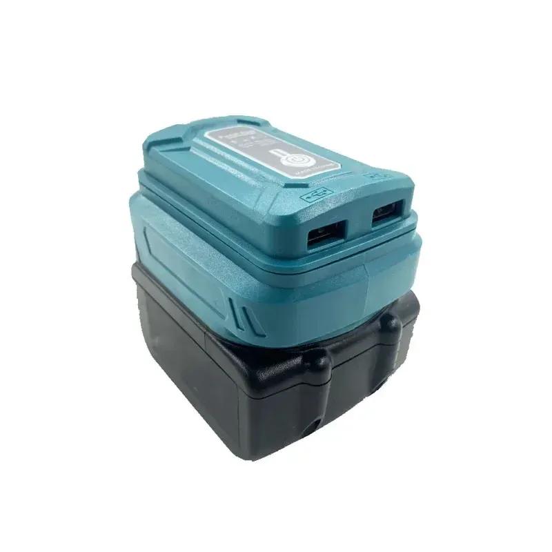 Battery Adapter LED Working Light for Makita/HongSong/Lomvum 14.4V/18V Li-on Battery Portable Power Bank With Dual USB Port