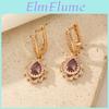 Pair Dangle Luxurious 1 Geometry Earrings For Women Cubic Zirconia Earring Jewelry Wedding Party Accessories