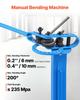 Manual Pipe Bender, Pipe Tube Bender with 14 Bending Dies, 200° Heavy-Duty Tube Bending Tool for Copper Aluminum Iron Pipes, Ideal for HVAC Air