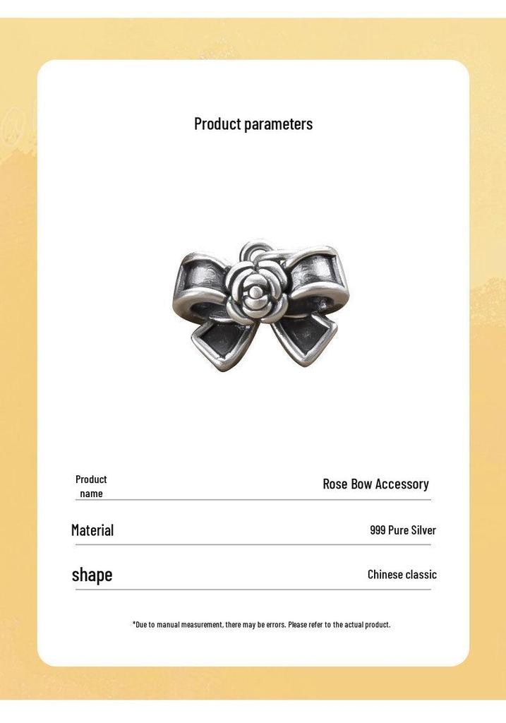 Sterling Silver Bow Knot Spacer Beads for DIY Bracelets