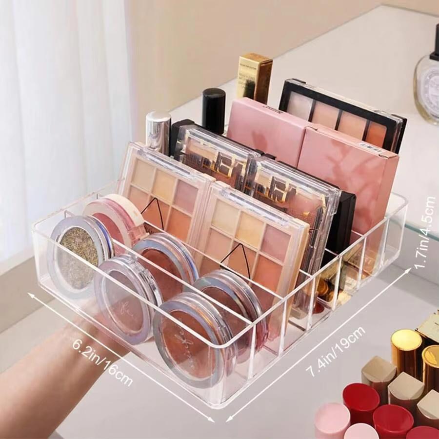 Eyeshadow Palette Organizer Clear Makeup Organiser Eyepowder Storage Tray Lipstick Holder Drawer Cosmetics Organizer For Women