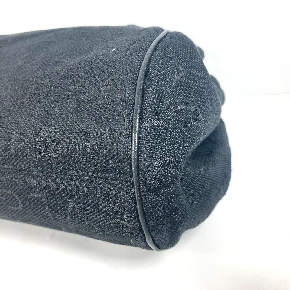 Bvlgari Logo Mania Bag Shoulder Bag Tote Bag Leather/Canvas Black/GoldHardware