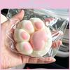 Cute Cat Paw Shape Silicone Fidget Toy Hand Grip Trainer Anxiety Stress Relief Squeeze Toy For Daily Use