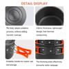 34PCS Camping Cookware Set Outdoor Cooking Pot with Nonstick Coating Portable Foldable Handle for Hiking Picnic