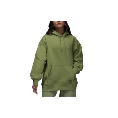 Sweatshirts Women's Green Hooded Moderate Regular FB5111-340