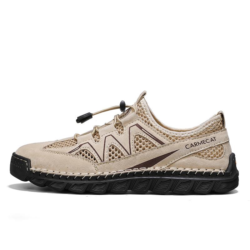 Fashion Summer Mesh Shoes Large Size Casual Stylish Mens Shoes Non-Slip Breathable Comfortable Hiking Shoes Sandals For Men 2025 Luxury