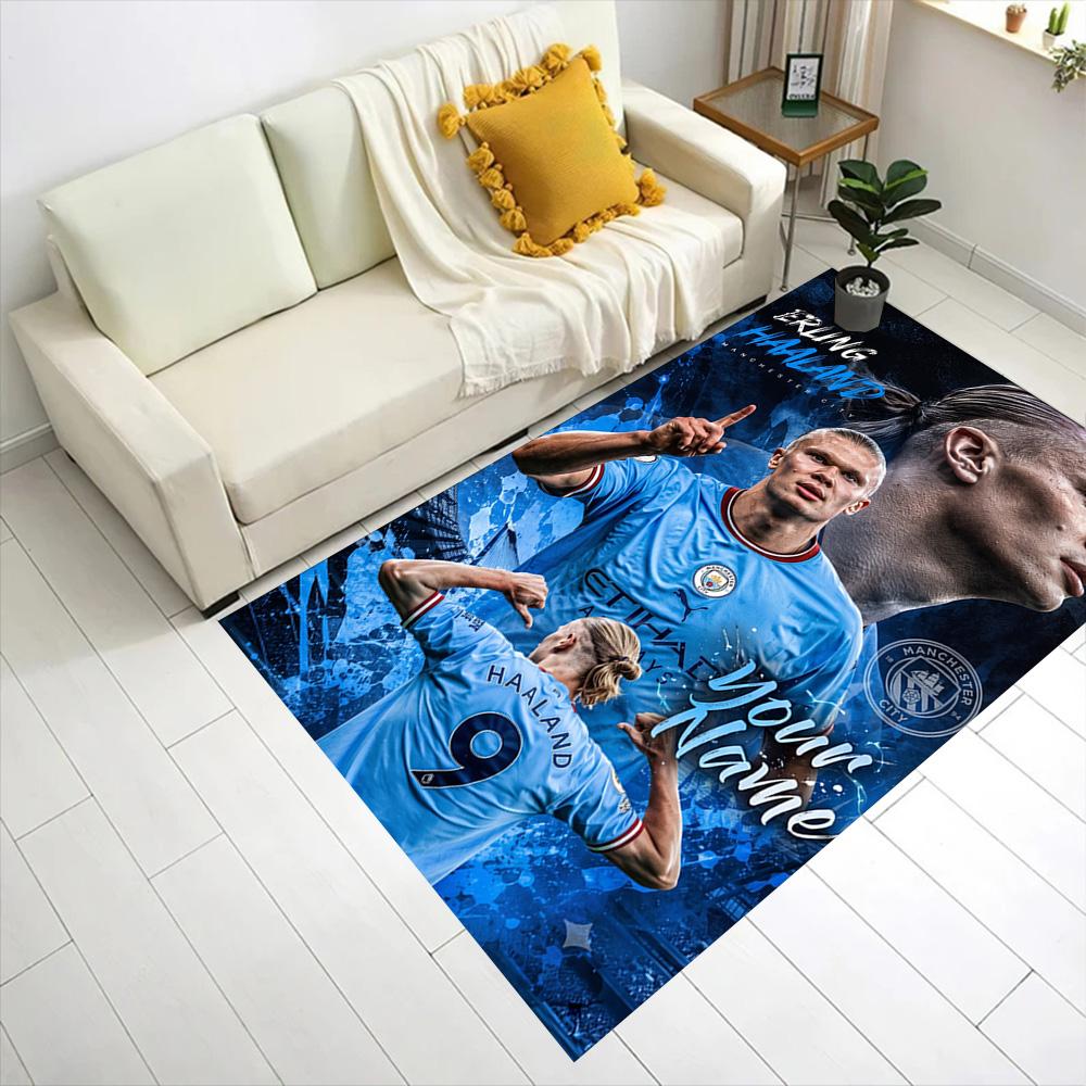 Haaland (86) Customizable Name Floor Rug Office Rug Perfect for Decorate Room Study Room Playrooms Balcony Antislip Carpet Office Home Decor
