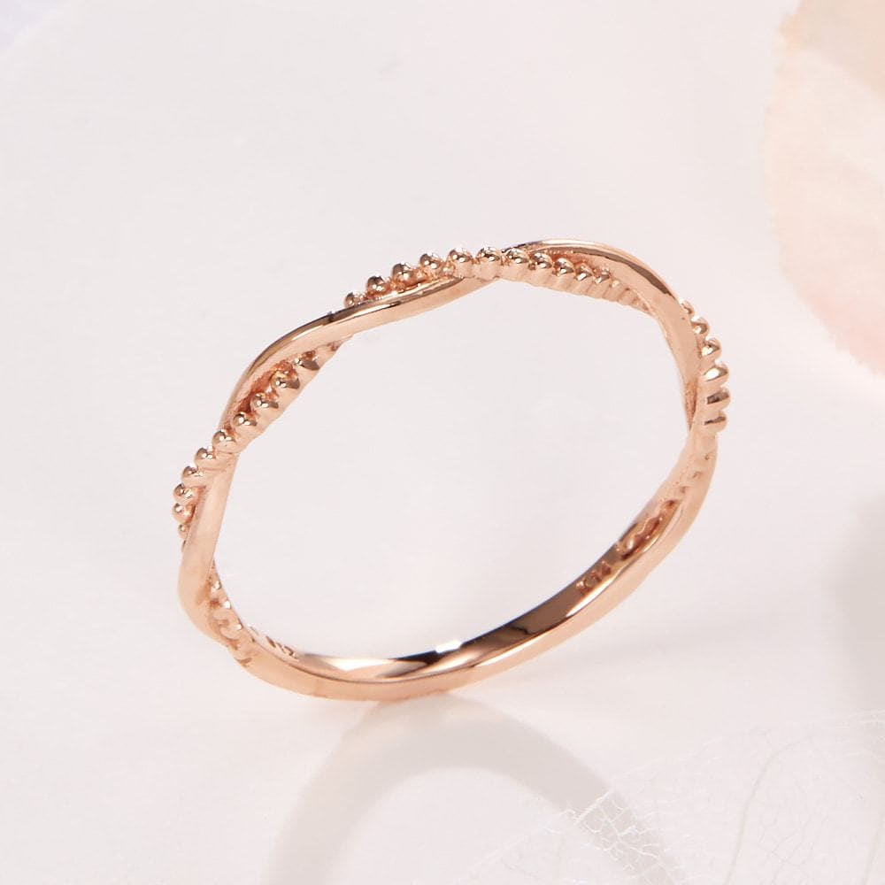 [Bnbgold] 14K Bubble Twist Ring Npr41627