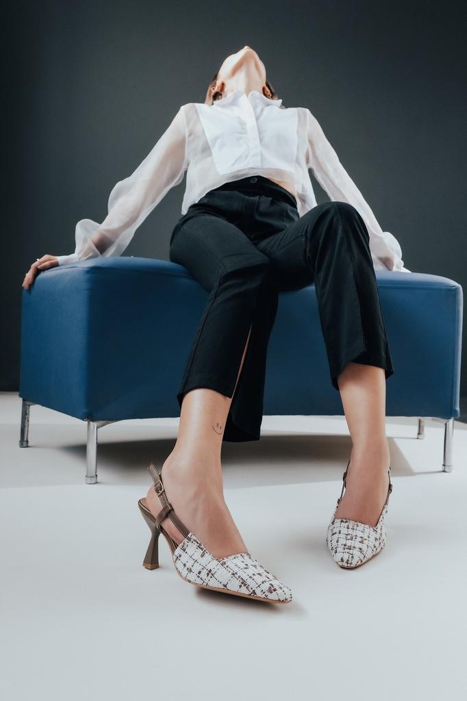 Women's Fashion Style Special Design Linen High Heel Shoes