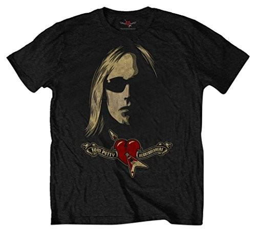 Rockoff Trade Men s Tom Petty Shades & Logo T-Shirt, Black, Large S