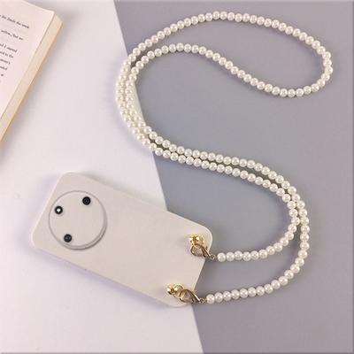 Crossbody Pearl Lanyard Necklace Case For Honor X50 X50i X40 X30 X10 X9 X9A X8 X8A X7 X6S X5 Protective Lens Soft Silicone Phone Back Cover Shell