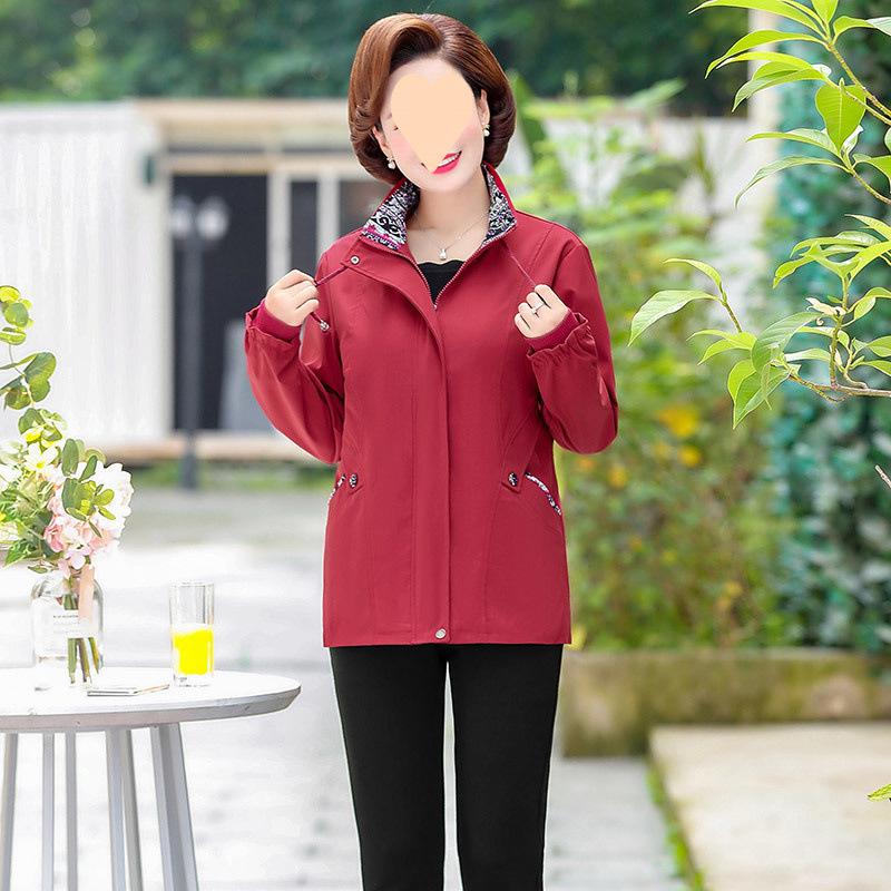 

Женские весенне-осенние куртки, Женская одежда в западном стиле, Ветровки, Весенние куртки, Повседневные L красный