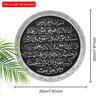 1 adet 2d Düz Asılı Yuvarlak Ahşap Tabela- 20cm Ayetel Kürsi Duvar Dekoru Plaketi, Muhammed Hayranları için Hediye, Aşıklar Mağarası için İslami Arapça Kaligrafi