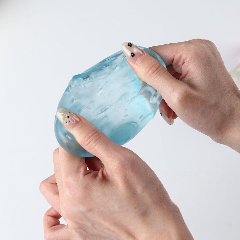Cube Shape Squeeze Toy Translucence Decompression Toy Stress Relief Sensory Toy Adult