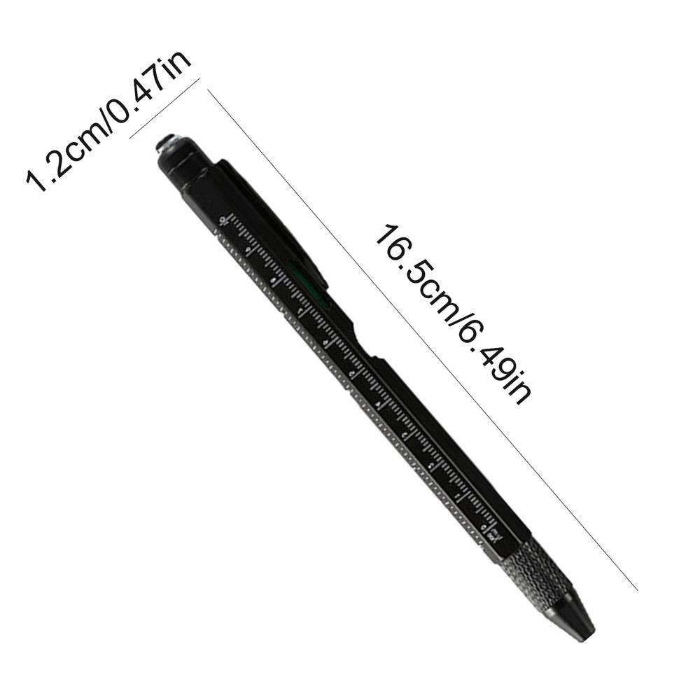 Pen With Tools Multi-Function Tool Pen 8 In 1 Ruler Pen Gadget Pen Stocking Stuffers For Adults Men For Birthday Christmas For