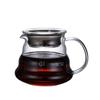 350/600/800 ml klart glass kaffekaraffel skyer form glass vannkoker Delekjele med lokk Kaffekanne for overhelling av kaffetrakter