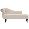 VidaXL Chaise Longue Cuir Artificiel Canapé Méridienne Salon Chambre Maison 60783