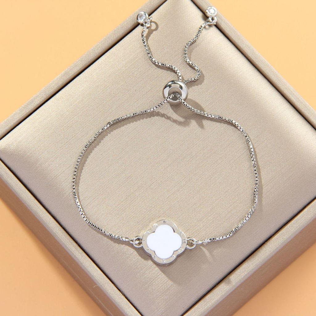 Verstellbares 8-förmiges Evil Eye Herzarmband für Damen - Europäische & Amerikanische Mode, Südostasiatischer Einfluss