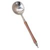 Cucchiaio rotondo in acciaio inossidabile con manico lungo, rosso dorato, per mescolare i dessert, per accessori da cucina, gadget