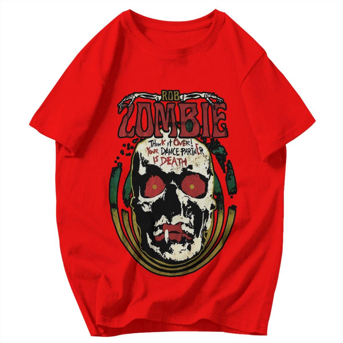 Men T Shirt Rob Zombie Vintage Design Summer Y2K Graphic Anime Unisex Clothes T Shirts S