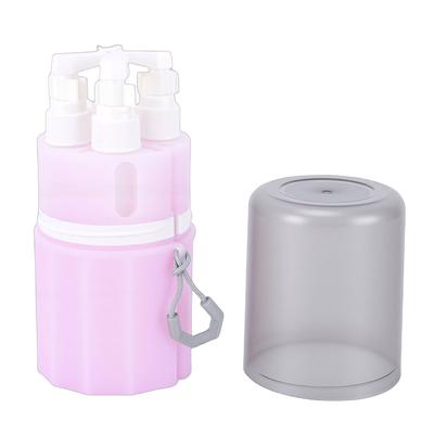 55ml Travel Bottles for Toiletries TSA Approved 4pcs Dispensing Refillable   Proof Pump Bottle with Silicone Suction Cup Toiletry Storage Box