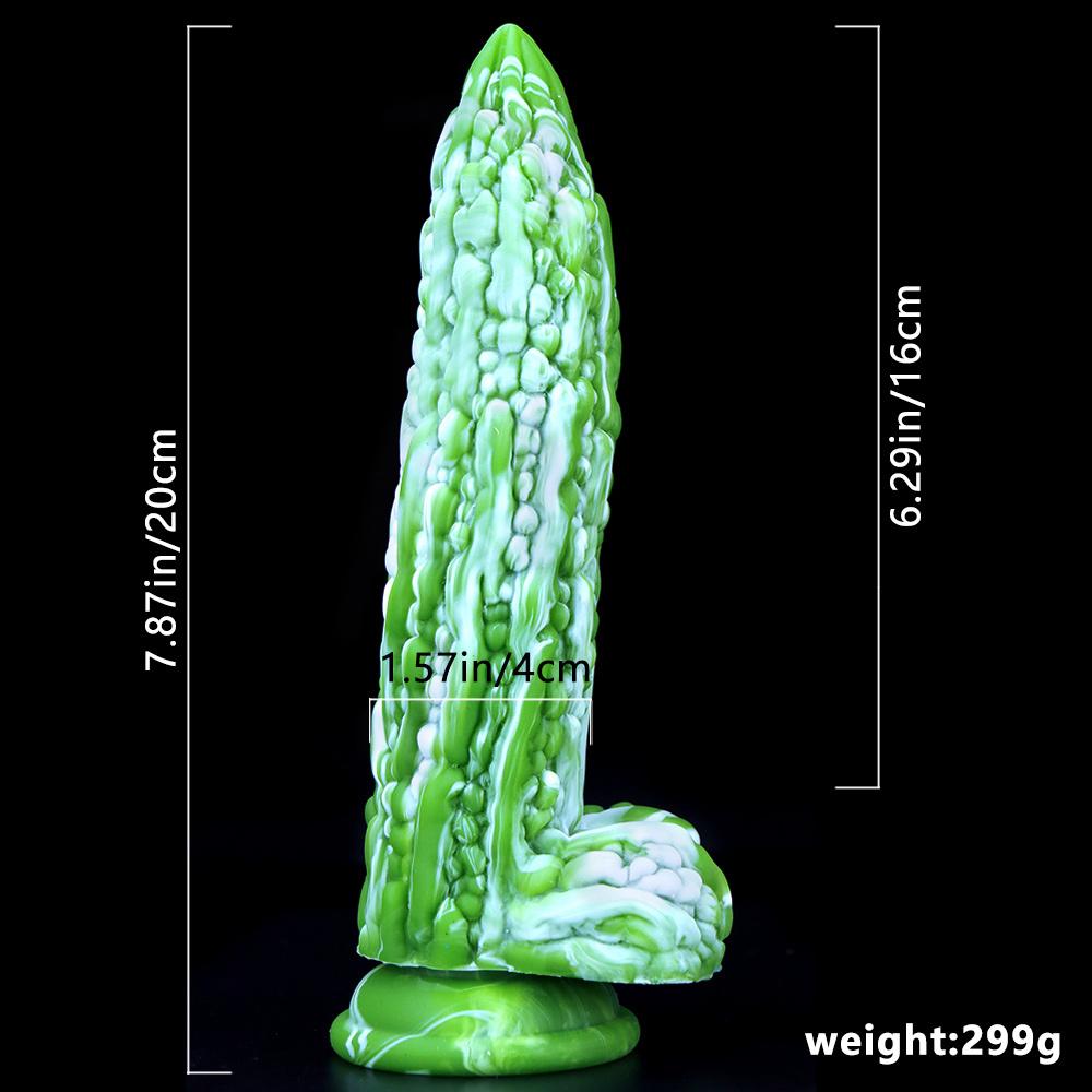 MoDi Masážní dildo Vagina Vodotěsné dospělé Momordica charantia Sexuální hračka pro ženy