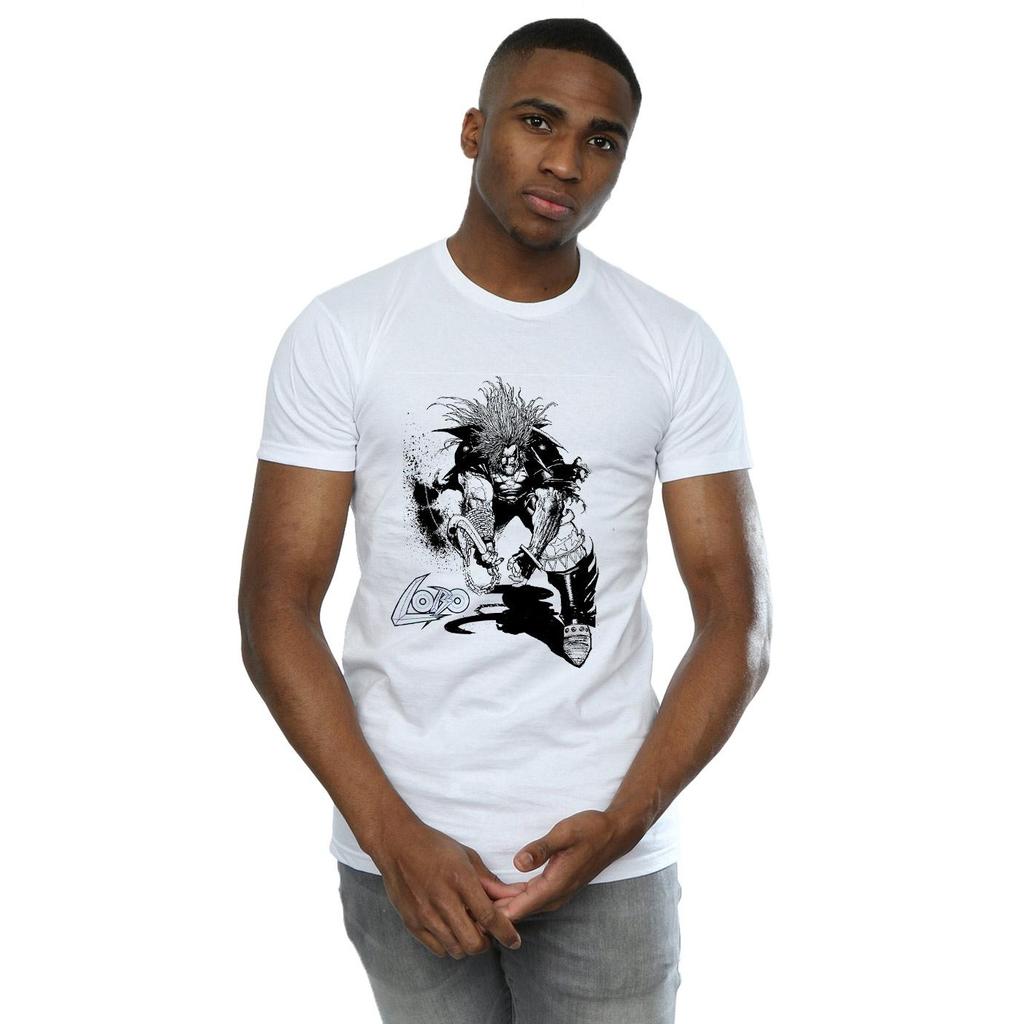 DC Comics Mens Lobo Sketch T-Shirt