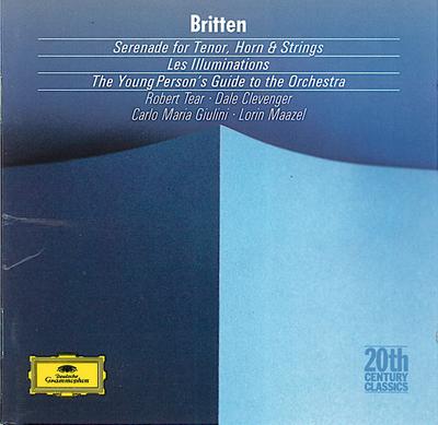 CD BRITTEN; GIULINI - Britten:Serenade/Iluminări 4232392 Deutsche Grammo 1988 Germania Clasic Folosit
