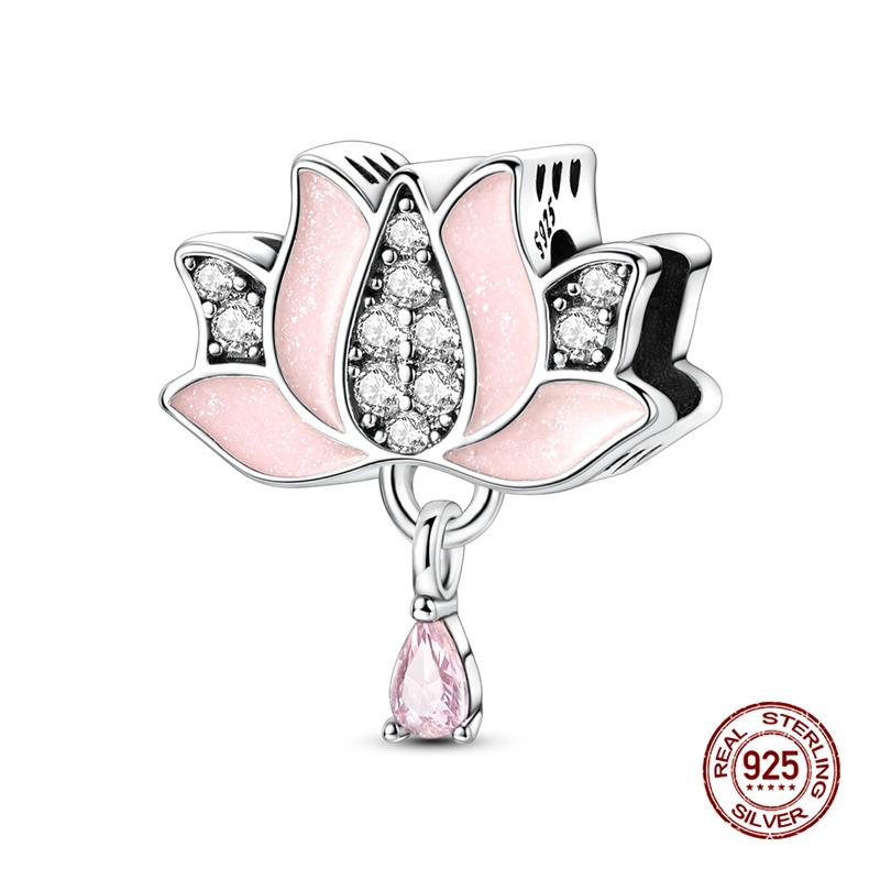 New In Original Charms Copper Cute Panda Holding Heart-Shaped Charms Beads Fit 3Mm Original Bracelet Women Diy Jewelry Gifts