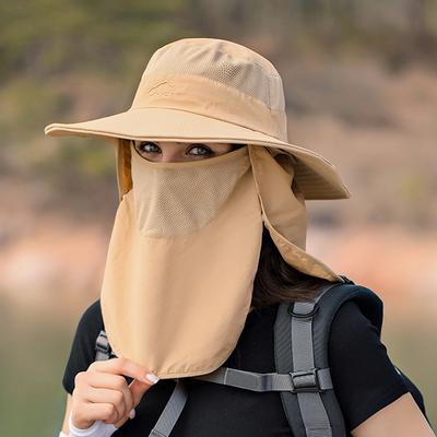 Gorros de pescador de secado rápido de verano para mujeres y hombres, sombreros de sol con protección UV para exteriores con solapa para el cuello, sombrero de cubo para pesca y senderismo para hombre
