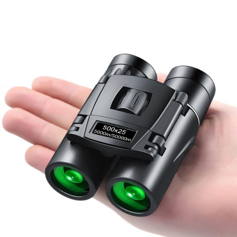 5000M/50000M Portable HD Zoom Binoculars 500X25 Telescope Powerful Folding Long-Distance Vision Hunting Outdoor Camping Sports