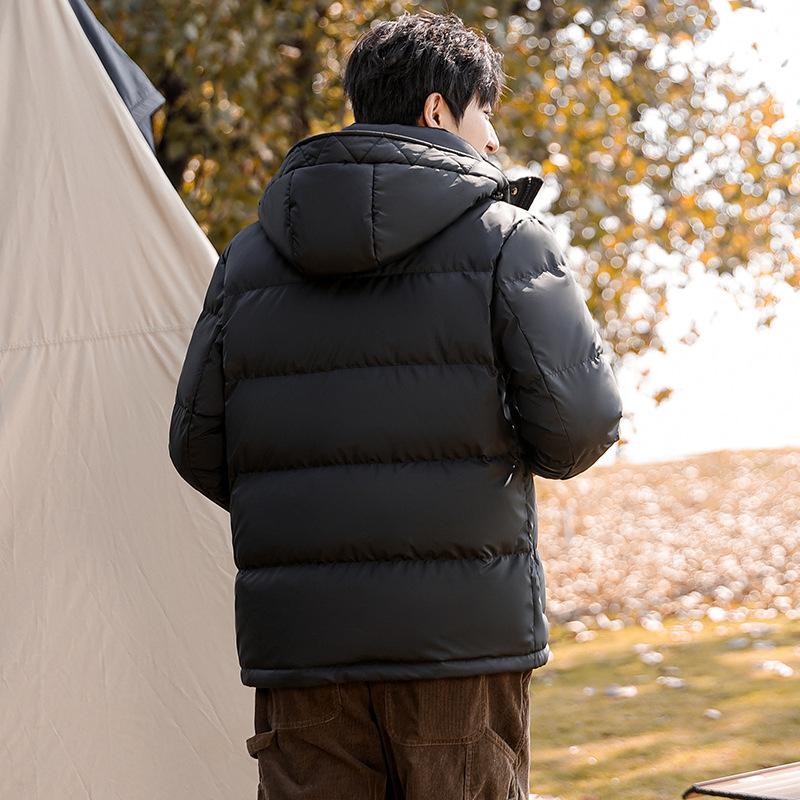 Winter Thickened Down Jacket for Young Men 90 New National Standard White Duck Down Cold-proof Casual Hooded Down Jacket for Men